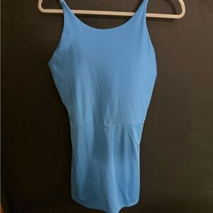 Calvin Klein Performance Blue Built In Bra Adjustable Strap Skater Dress L
